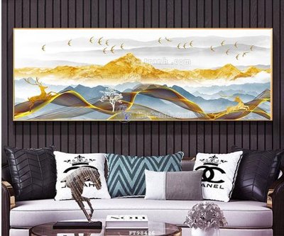 Ảnh gốc File tranh treo tường pha lê gương FT98426 (nét căng) in mica