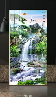 File tranh in tráng gương File tranh treo tường pha lê gương FT98439 (siêu nét)