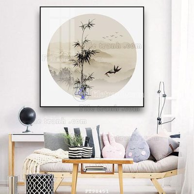 File tranh File tranh treo tường pha lê gương FT98451 (gốc) chủ đề con người
