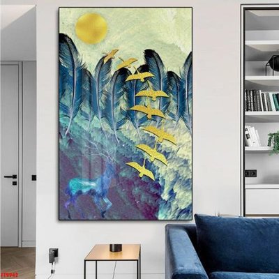 Ảnh gốc File tranh lối vào FT9942 (nét căng) in mica