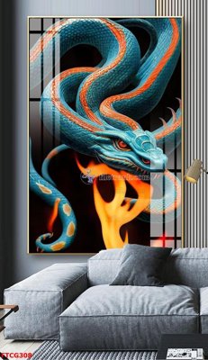 File in mica Tranh 12 con giáp FTCG308 (ảnh gốc) đẹp