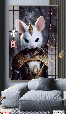 File gốc in ấn Tranh 12 con giáp FTCG312 độ phân giải cao