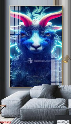 File gốc Tranh 12 con giáp FTCG335 (in lụa) tranh phong thủy