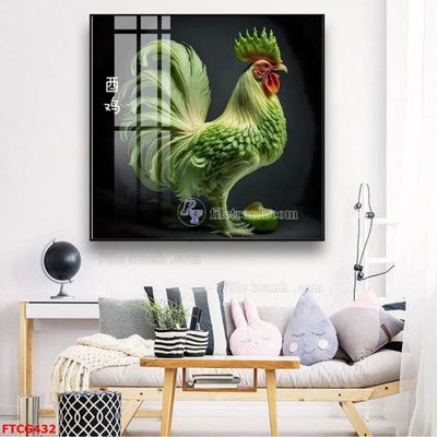 Chi tiết file gốc Tranh 12 con giáp FTCG432 (cho in tráng gương)