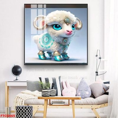 File in mica Tranh 12 con giáp FTCG465 (bản gốc) siêu trong