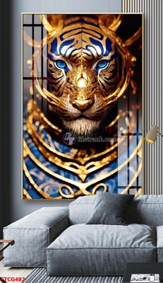 Download file gốc Tranh 12 con giáp FTCG482 (in mica) trong suốt