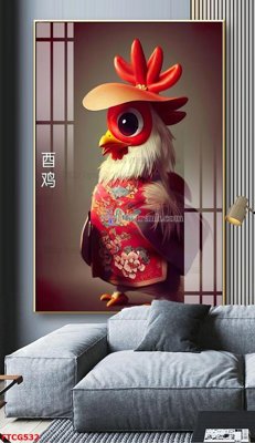 File gốc Tranh 12 con giáp FTCG532 (dành cho trang trí nội thất)