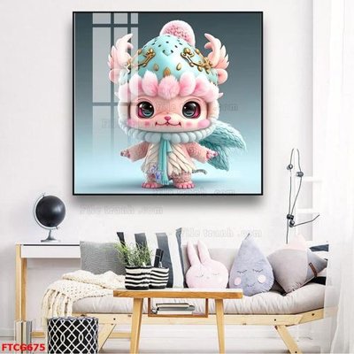 Tải file Tranh 12 con giáp FTCG675 (gốc) in tranh tráng gương