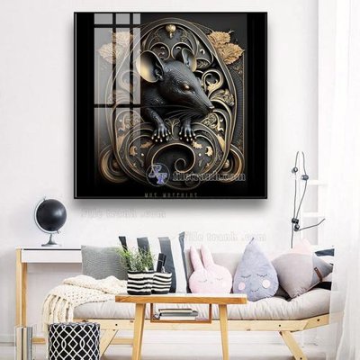 File in mica Tranh 12 con giáp FTCG807 (ảnh gốc) đẹp