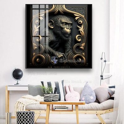 File in trần Tranh 12 con giáp FTCG822 (bản gốc) phong cảnh