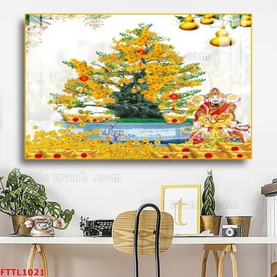 File gốc File tranh chậu mai bonsai FTTL1021 (ảnh chi tiết) để in ấn