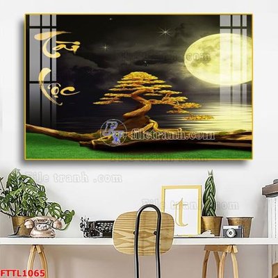 File tranh quảng cáo File tranh chậu mai bonsai FTTL1065 (file gốc) chuyên nghiệp