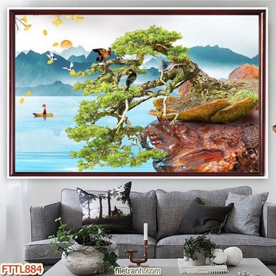 Tệp tin gốc File tranh chậu mai bonsai FTTL884 (chất lượng) File tranh chậu mai bonsai FTTL884