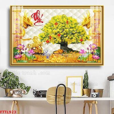 File tranh quảng cáo File tranh chậu mai bonsai FTTL923 (download file gốc)