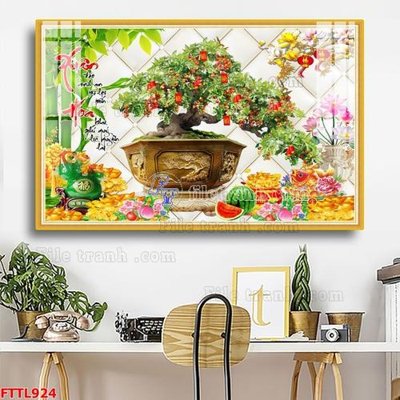 Tải file File tranh chậu mai bonsai FTTL924 (gốc) chủ đề tôn giáo