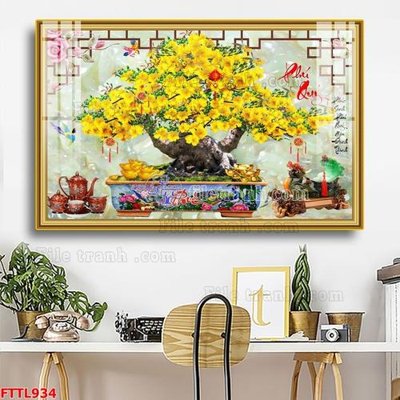 File gốc File tranh chậu mai bonsai FTTL934 (cho in UV) siêu nét
