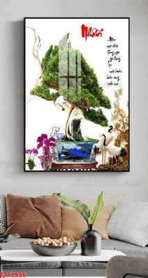 Mua file gốc File tranh chậu mai bonsai FTTL956 (in ấn) tại Filetranh.com