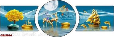 Tải file File gốc in bộ tranh decor treo tráng gương canvas GB15024 (gốc) chủ đề tôn giáo