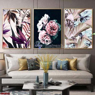 File gốc File gốc in bộ tranh decor treo tráng gương canvas GB15043 (in tráng gương) nghệ thuật