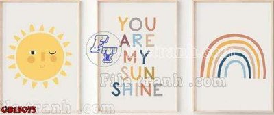 File gốc File gốc in bộ tranh decor treo tráng gương canvas GB15073 (in mica) làm bảng hiệu