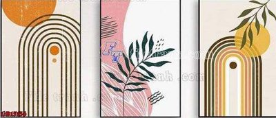 Tải file gốc in lụa File gốc in bộ tranh decor treo tráng gương canvas GB15136 siêu nét