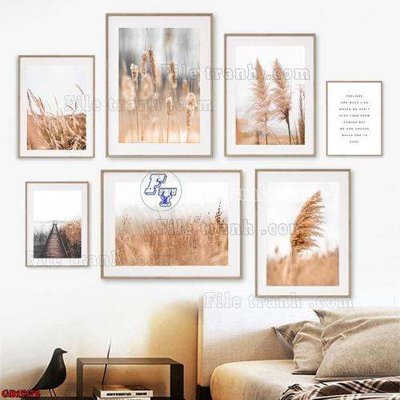 File gốc File gốc in bộ tranh decor treo tráng gương canvas GB15172 (vector) cho in ấn