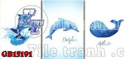 File tranh File gốc in bộ tranh decor treo tráng gương canvas GB15191 (bản gốc) in canvas