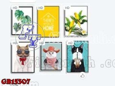 File in lụa File gốc in bộ tranh decor treo tráng gương canvas GB15307 (phong cảnh) File gốc in bộ tranh decor treo tráng gương canvas GB15307