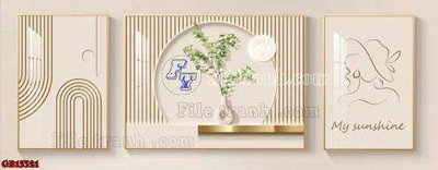 File in mica File gốc in bộ tranh decor treo tráng gương canvas GB15321 (ảnh gốc) đẹp