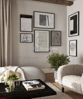 File tranh File gốc in bộ tranh decor treo tráng gương canvas GB15325 (bản gốc) trang trí văn phòng