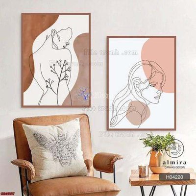 Tải file PSD File gốc in bộ tranh decor treo tráng gương canvas GB15337 (nguyên layer) để in