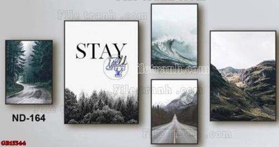 File tranh File gốc in bộ tranh decor treo tráng gương canvas GB15344 (gốc) in backlit film