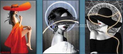 File tranh gốc File gốc in bộ tranh decor treo tráng gương canvas GB15428 (bản quyền) độc đáo