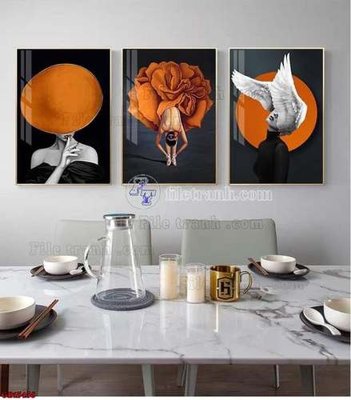 Tải file gốc File gốc in bộ tranh decor treo tráng gương canvas GB15436 (in không vỡ ảnh)