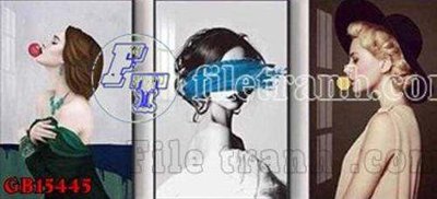File gốc File gốc in bộ tranh decor treo tráng gương canvas GB15445 (ảnh rõ nét) để in
