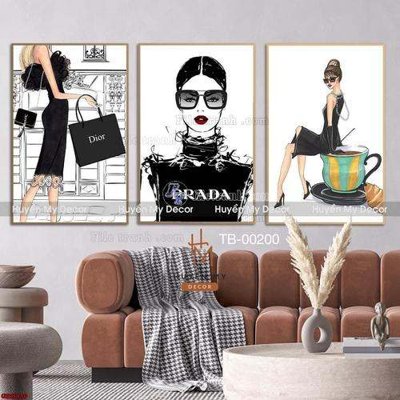 File ảnh File gốc in bộ tranh decor treo tráng gương canvas GB15449 (gốc) in quảng cáo ngoài trời