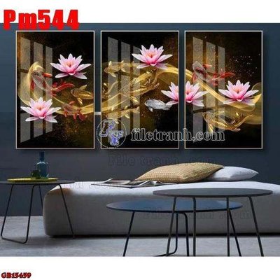 File in ấn File gốc in bộ tranh decor treo tráng gương canvas GB15459 (bản gốc) chất lượng cao