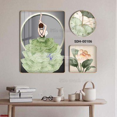 Tải file File gốc in bộ tranh decor treo tráng gương canvas GB15511 (ảnh gốc) in gạch men