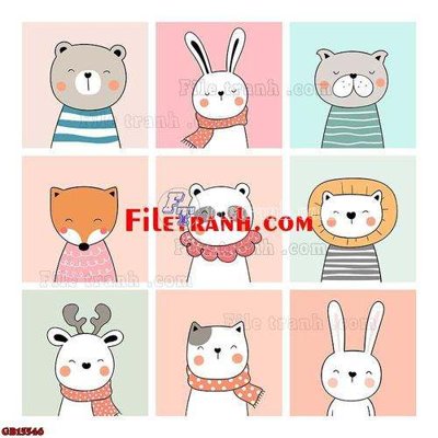 File PSD File gốc in bộ tranh decor treo tráng gương canvas GB15546 (gốc) tách lớp chi tiết