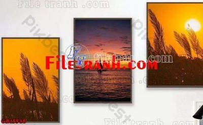 File in lụa File gốc in bộ tranh decor treo tráng gương canvas GB15548 (hoa văn) File gốc in bộ tranh decor treo tráng gương canvas GB15548