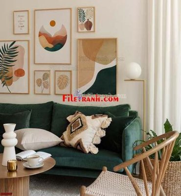 Download file File gốc in bộ tranh decor treo tráng gương canvas GB15557 (gốc) cho xưởng in