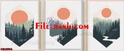 Chi tiết file tranh tráng gương File gốc in bộ tranh decor treo tráng gương canvas GB15596 (ảnh gốc)