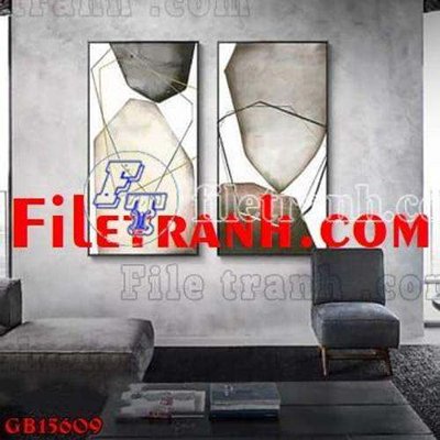 File tranh gốc File gốc in bộ tranh decor treo tráng gương canvas GB15609 (bản đẹp) độc quyền