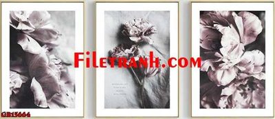 File tranh File gốc in bộ tranh decor treo tráng gương canvas GB15664 (gốc) chủ đề động vật