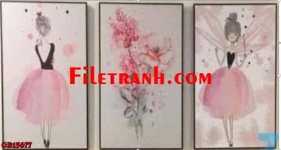 Tải file File gốc in bộ tranh decor treo tráng gương canvas GB15677 (gốc) in trên mọi chất liệu