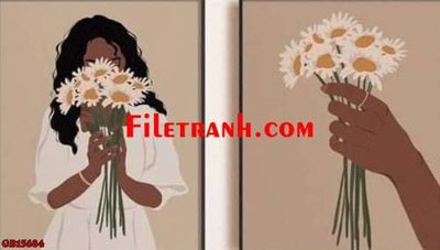 File gốc File gốc in bộ tranh decor treo tráng gương canvas GB15684 (cho in ấn) độc quyền