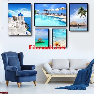 File gốc File gốc in bộ tranh decor treo tráng gương canvas GB15796 (vector) cho in ấn