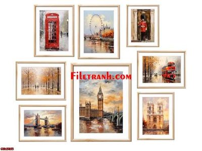 File in lụa File gốc in bộ tranh decor treo tráng gương canvas GB15853 (hoa văn) File gốc in bộ tranh decor treo tráng gương canvas GB15853
