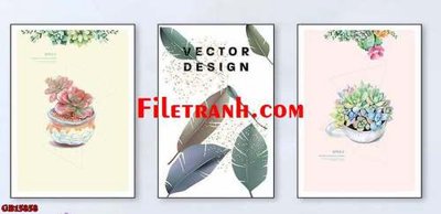 File gốc File gốc in bộ tranh decor treo tráng gương canvas GB15858 cho in ấn và thiết kế