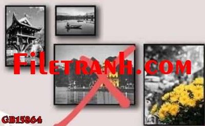 Cung cấp file tranh gốc File gốc in bộ tranh decor treo tráng gương canvas GB15864 độc quyền